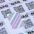 Qr Code Hologram Sticker Anti-Fake Label Scannable Hologram Serialized Qr Code Label Hologram Stickers for Packaging